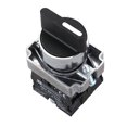 thumbnail image 3 of 10X 22 mm de Enclavamiento 2 NO 3-Posicion del Selector Selector Giratorio ZB2-BE101C Negro, 3 of 8