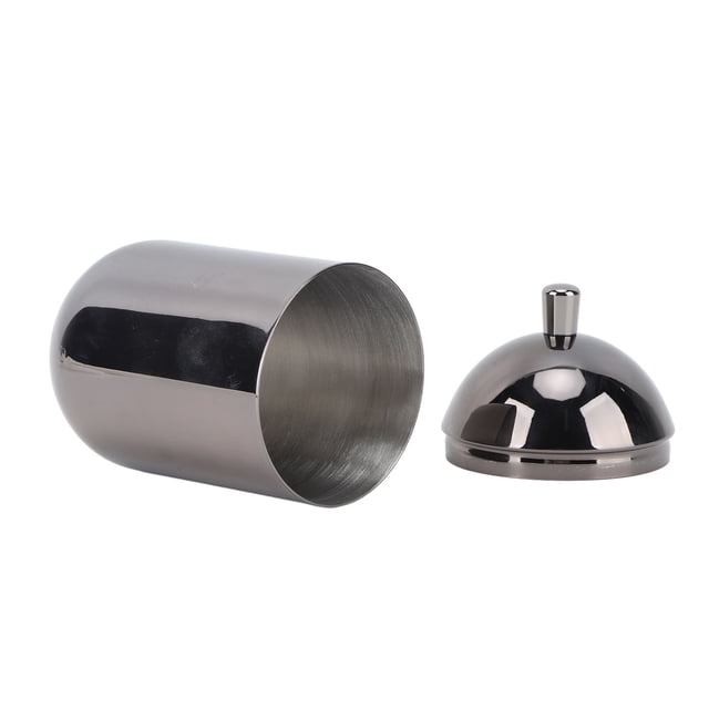 Bocal de Rangement en Acier Inoxydable, Porte-Coton-Tige en Acier Inoxydable, Conteneurs de Stockage de Coton-Tige en Acier Inoxydable, Efficacité Optimale
