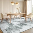 thumbnail image 4 of Modern Abstract Area Rugs for Living Room, x Non Slip Machine Washable Rug, Lightweight Low Pile Floor Carpet for Bedroom, Dining Room, Nursery, Home Office, Entryway Rugs, Grey, 4 of 9