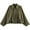 ArmyGreen, variant on PUWEI Women's Faux Suede Bomber Jacket Lapel Collar Pilot Coat Oversized Motorcycle Jacket Outwear