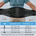 thumbnail image 2 of Lower Back Brace,  Lumbar Support Sport Belts, Ergonomic Design,Suitable for Herniated Discs, Sciatica for Men&Women, 2 of 8