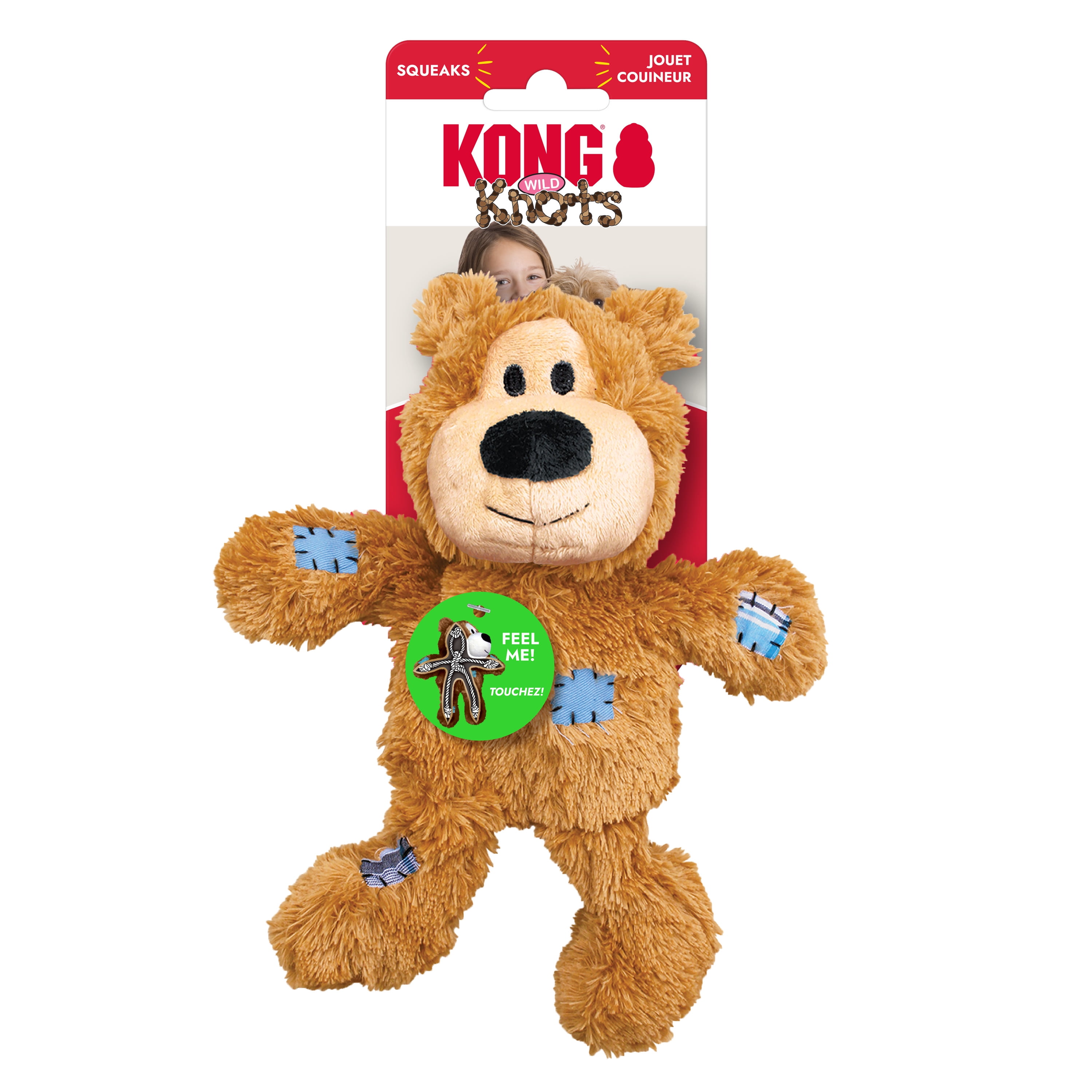 KONG® Wild Knots Internal Knotted Rope Skeleton Dog Toy, Bear, Small/Medium