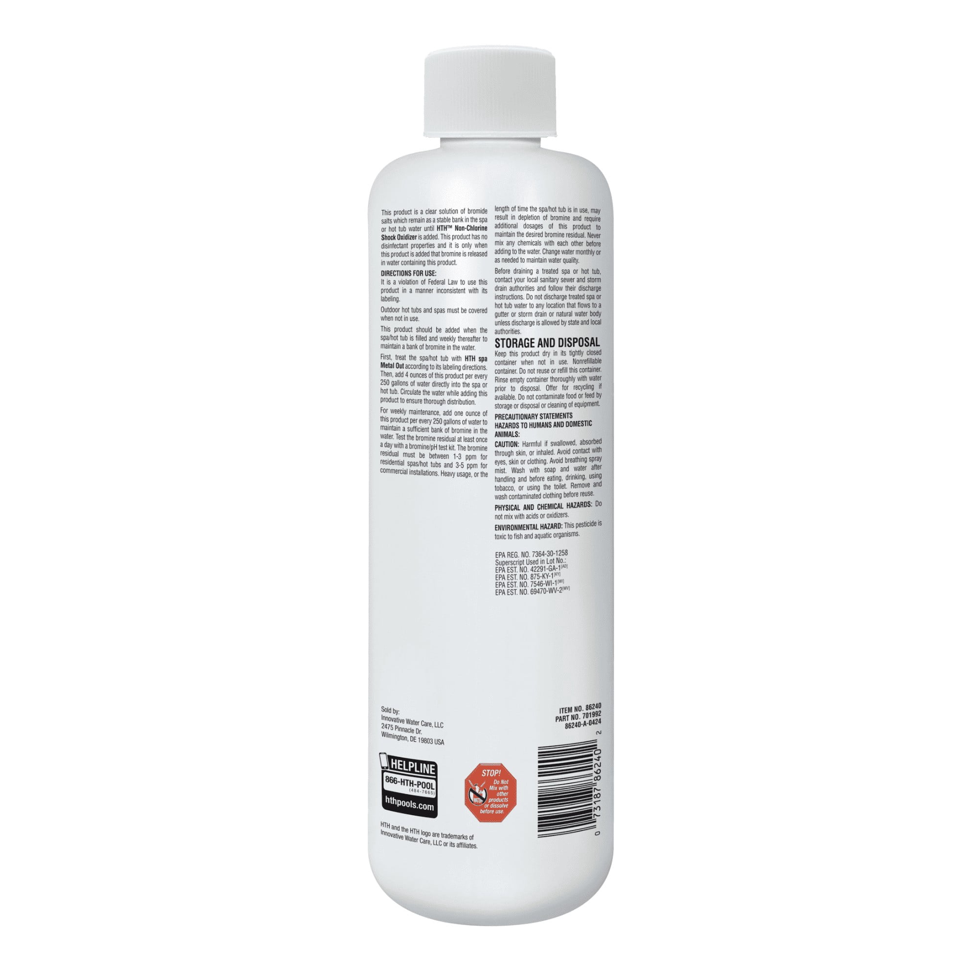 HTH Spa Care Bromine Reserves, 16 oz
