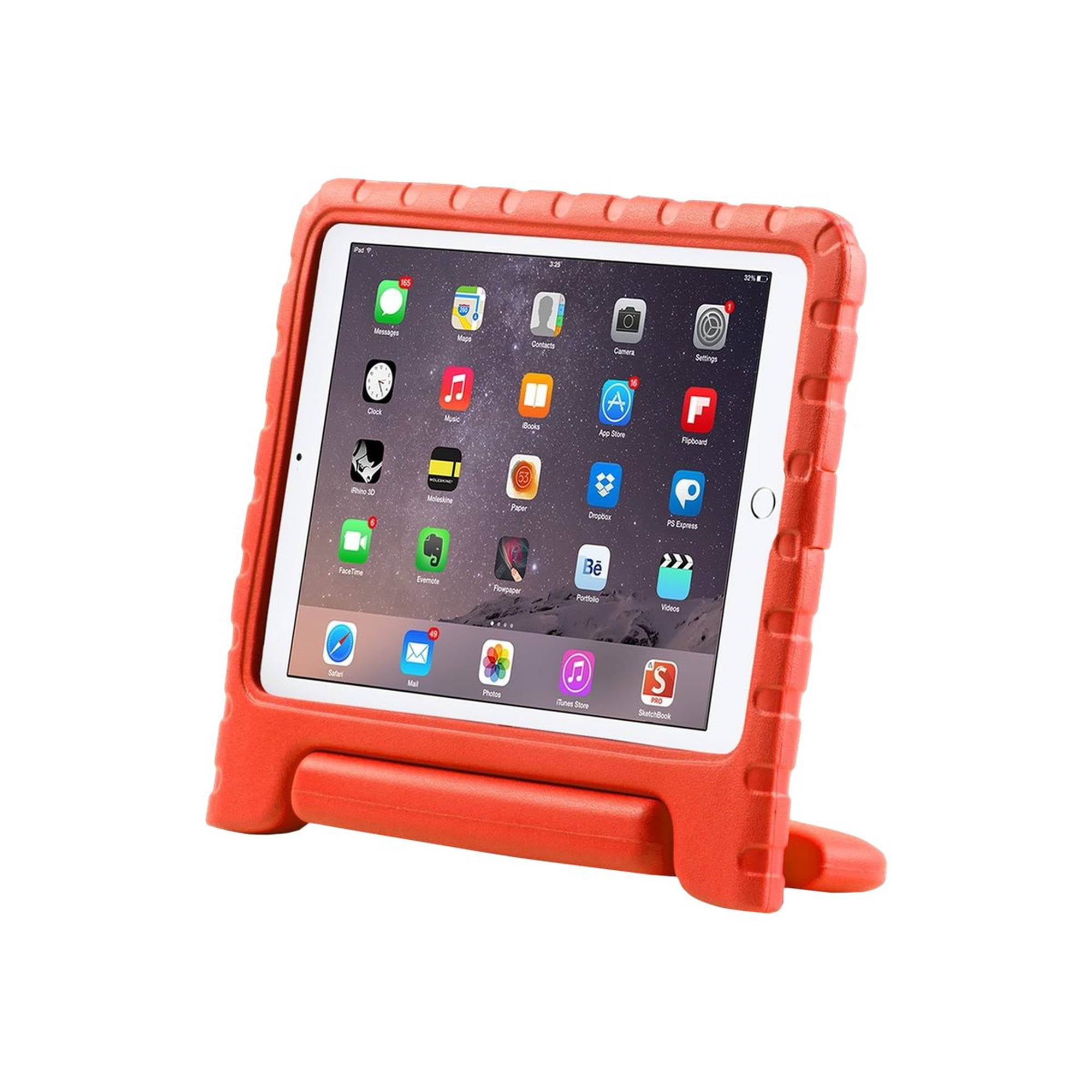 i-Blason New iPad 9.7 Case 2018/2017, New Apple iPad 9.7 inch 2017/2018 Case for Kids [ArmorBox KIDO Series] Lightweight Super Protective Convertible Stand Cover (Red)