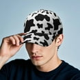 thumbnail image 6 of Vintage Farm Animal Pattern Dad Hat - Minimalist Cow Cartoon Adjustable Snapback Cap for Unisex, Country-Themed Aesthetic with Curved Brim & UV Protection, 6 of 7