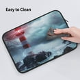 thumbnail image 6 of Bingfone Lighthouse In A Stormy Sea Laptop Sleeve Case 13 Inch, 360° Protective Computer Carrying Bag, 6 of 9