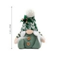 thumbnail image 3 of Wizlet Christmas Gnomes Plush Decorations Santa Scandinavian Tomte Gnomes Figurines with Knitted Hat Holiday Elf Dwarf Ornament Green, 3 of 6