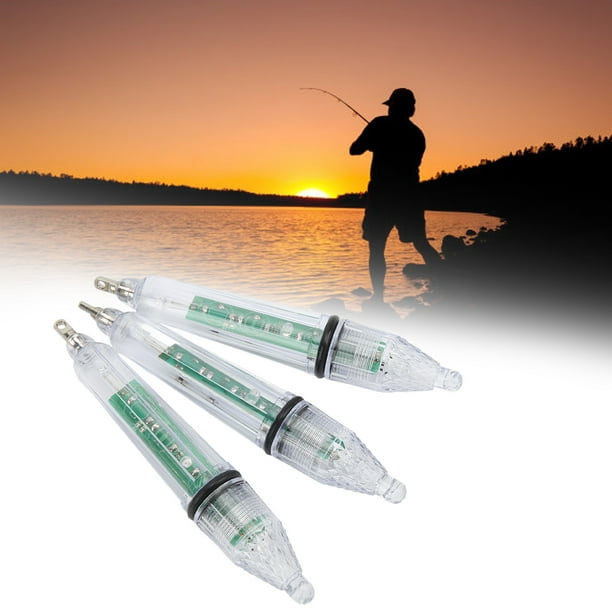 Fyydes Led Fishing Bait Light, Plastic Battery Powered Disposable Underwater Lure Lamp Convenient For River