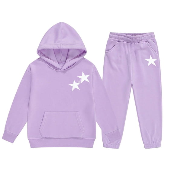 ChaoLingNeng Fall Outfits for Boys Size 7 Long Sleeve Hoodies Hoody Sweatshirt Drawstring Pants Cartoon Print Warm Fashionable Kids Fall Winter 2pcs Set&outfits,4-5 Years