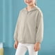 thumbnail image 1 of Chaquetas y prendas de vestir casuales con capucha de manga larga para deportes al aire libre para niños Chaqueta con capucha y cremallera de manga larga Top fino transpirable y cómodo Tops de poliést, 1 of 9
