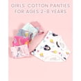 thumbnail image 6 of Toddler Underwear Girls Panties Kids Briefs Comfortable Cotton Soft Cute Pattern 6 Pack for 2-8 Years, 6 of 7