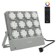 SGLEDS 70W Outdoor RGB Color Changing Flood Light IP66 Waterproof Outdoor Landscape Floodlight for Yard Garden Playground Party