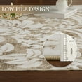 thumbnail image 4 of Washable 8x10 Area Rugs for Living Room Non-Slip Soft Modern Botanical Floral Rugs Accent Floor Carpet for Bedroom Dining Room Brown, 4 of 6