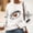 A1197 White, variant on Football Graphic Sweatshirt for Women Heart Pattern Sports Crewneck Long Sleeve Pullover Loose Fit Casual Sporty Style Clothes Game Day Top