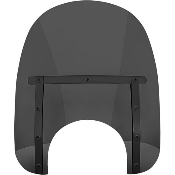 Memphis Shades 15" Slim Dk Smoke w/Black Strap Windshield w/9" Cutout (MEB41210)