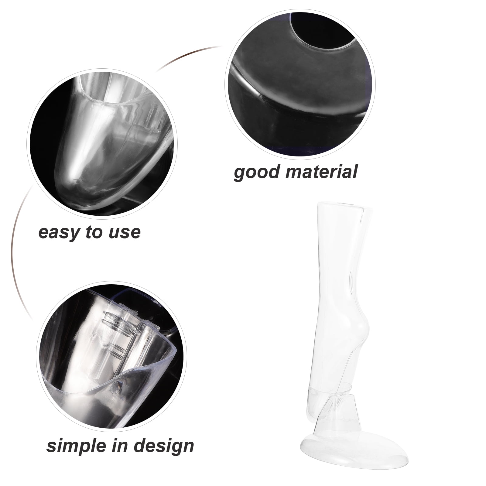 3pcs Reusable Sock Display Mannequin Feet Stand for Socks Presentation and Retail Showcase Holder