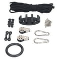 Kayak Anchor Rope Kit with Nylon Ring Steel Thimble Kayak Boat Anchor