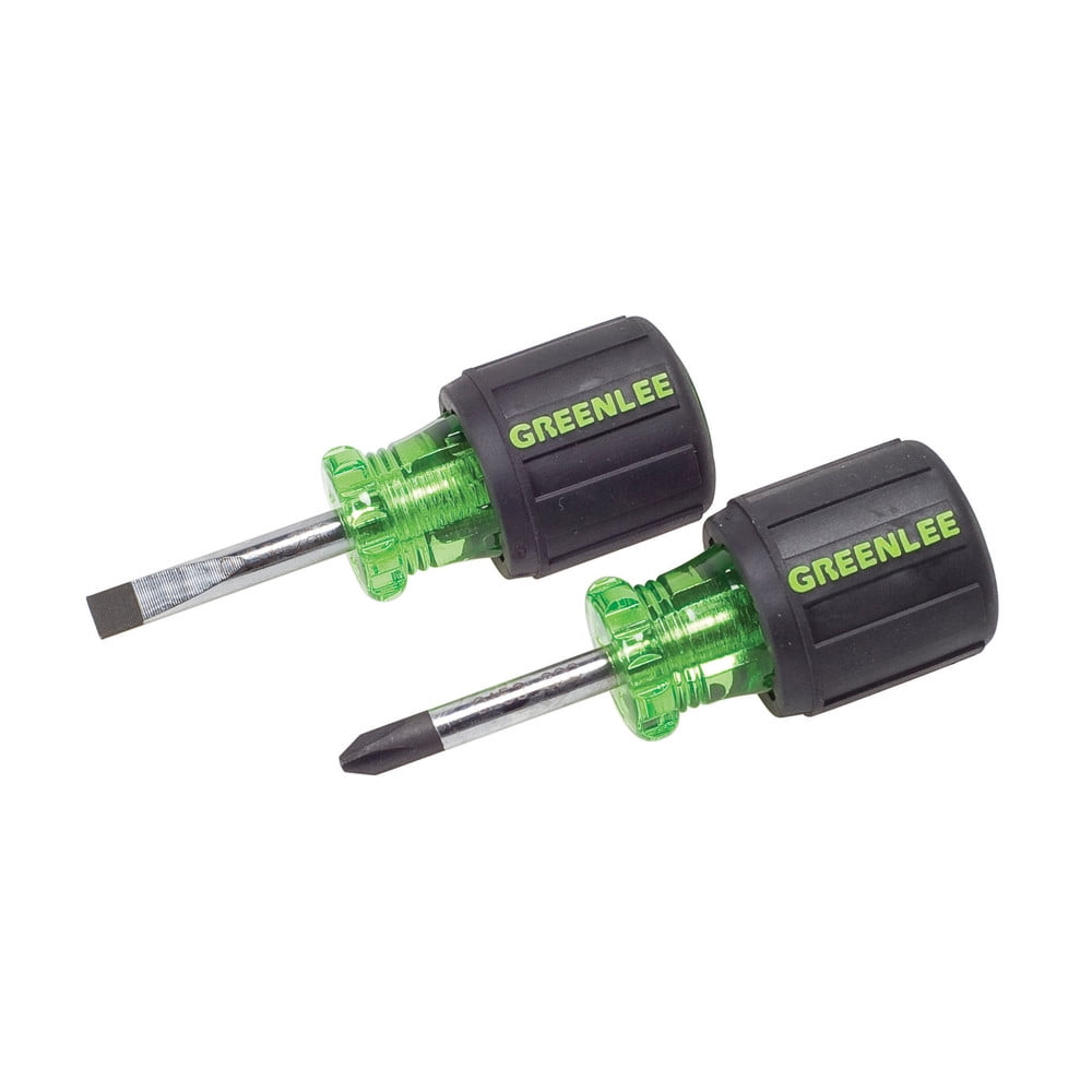 Greenlee 015304C 2Piece Stubby Screwdriver Set
