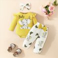 thumbnail image 2 of HCNTES Baby Girl Clothes Winter 3 6 9 12 18 Months Baby Girl Clothing Long Sleeve Romper Set Floral Outfits Baby Clothes Girl, 2 of 6