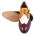 thumbnail image 3 of LIBERTYZENO Formal Shoes for Men Genuine Leather Single Monkstrap Oxford Style Dress Shoes Stephen Burgundy 10, 3 of 8