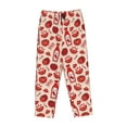 thumbnail image 6 of Uemuo Tomatoes Pattern Women's Wide Leg Palazzo Lounge Pants with Pockets Light Weight Loose Comfy Casual Pajama Pants-, 6 of 9