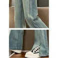 thumbnail image 5 of YunPes Teen Girls Flare Jeans High Waist Bell Bottom Pants Distressed Butterfly Patchwork Jeans Casual Cute Applique Denim Leggings, 5 of 8