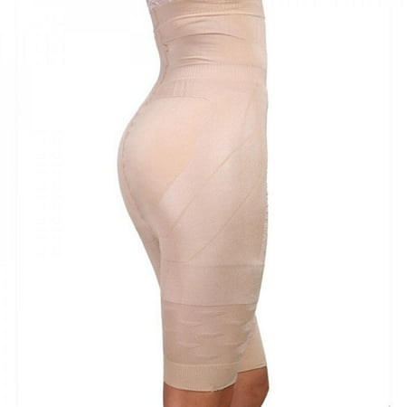 

Promotion Clearance Women Butt Lifter Shapewear Hi-Waist Double Tummy Control Panty Waist Trainer Body Shaper (Beige L)