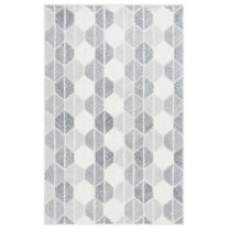 SAFAVIEH Ebony Abigail Geometric Area Rug, Grey/Ivory, 8' x 10'