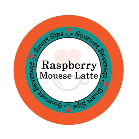 Raspberry Mousse Latte, Single Serve Pods for Keurig K-cup Brewers