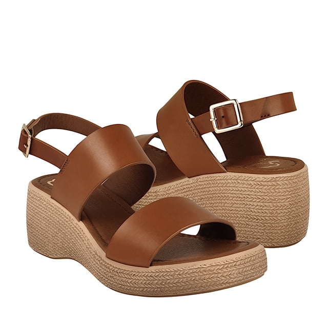 SANDALIAS DAMA NOMADAS 68309 SIMIPIEL CAFÉ