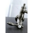thumbnail image 3 of Kingston Brass KS3108TAL Tudor Wall Mount Pot Filler Kitchen Faucet, Brushed Nickel, 3 of 5