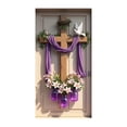 thumbnail image 1 of YWIYIUD 1PC Happy Easter Door Cover Easter Decorations, 71x35 Inch Easter Rabbit Eggs Door Banner Welcome Easter Banner Spring Theme Rabbit Door for Front Door Wall Indoor Outdoor Home Decor, 1 of 7