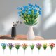 thumbnail image 1 of Flores artificiales de seda violeta - Decoración floral primaveral en pack de 2 para casa, oficina, bodas y arreglos para fiestas, 1 of 6