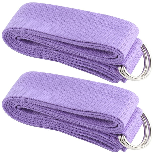 FELTECHELECTR 2 bandas de resistencia para yoga, color morado claro, para ayudar a estirarse y hacer ejercicio, para fitness y entrenamiento de adelgazamiento.
