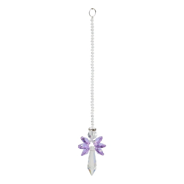 Campanas De Viento Crystal Angel colgante colgante Rainbow Maker Light Catcher Decor (púrpura) Tmvgtek Libre de BPA