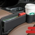 thumbnail image 4 of Organizador de espacio para asiento de coche, gran capacidad, ahorro de espacio, ordenado y limpio, multifunción, para teléfonos, tarjetas, llaves, tipo taza, asiento de copiloto derecho., 4 of 8