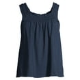 thumbnail image 6 of Time and Tru Women's Smocked Strap Tank Top, 6 of 6
