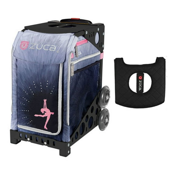 Zuca Sport Bag - Ice Dreamz Lux with Gift Black/Pink Seat Cover (Black Frame)