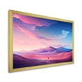 thumbnail image 2 of Designart "Sunset Stroll Pink and Blue Dunes Adventure III" Landscapes Framed Wall Art Decor - Global Pink Desert Bedroom Framed Canvas Wall Art, 2 of 6