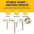 thumbnail image 4 of Bees Branches Table Cloths for 3 Foot Rectangle Tables, Farmhouse Spring Botanical Watercolor Patio Waterproof Elastic Fitted Tablecloths, Washable Rectangular Table Cover for Camping, 4 of 8