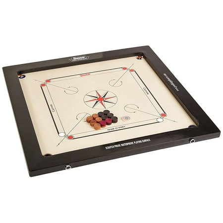 Surco Winit Carrom Board with Coins and Striker, (Best Strikers Of All Time)