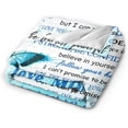 thumbnail image 4 of Gift to My Daughter Blanket from Mom, Best Daughter Gifts, Birthday Gifts for Daughter, Blue Butterfly Throw Blanket Present Positive Energy 50 * 60in, 4 of 6