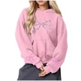thumbnail image 4 of Nmnitkp Hoodies Y2k Oversized Graphic Hoodies Aesthetic 90s Crewneck Sweatshirt Long Sleeve Pullover Tops Pink,M, 4 of 5