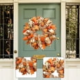 thumbnail image 1 of Corona de otoño para colgar en pared, adorno rústico con lazo, corona artificial para el Día de Acción de , decoración para cafetería,, 1 of 8