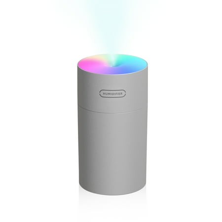 

270mL Car Mist Humidifier Diffuser Portable Colorful Night Light Quiet Auto-Shut Off Humidifier Essential Oil Diffuser Cool Desktop USB Powered Humidifier for Home Office Bedroom
