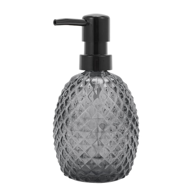 Dispensador de Jabón en Forma de Piña 11.84oz Gris Negro