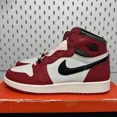 thumbnail image 2 of GS Air Jordan 1 Retro High Chicago Lost & Found (FD1437-612) Sz: 6.5 Y, 2 of 6