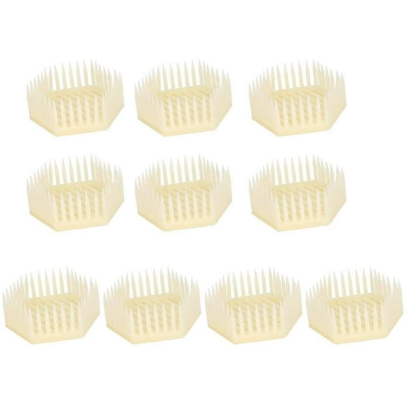 10 Pcs Cage de Reine Cage d'Abeille Apiculteur Forme Hexagonale Cage de Reine Outil d'Apiculture Accessoires de Garde-Abeille
