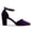 Purple, variant on Women's Closed Pointed Toe Pumps Strap Buckle Block High Heel D'Orsay Shoes Fancy Ballroom Outfit Size 9 Pink