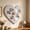 Gray, variant on 40x40cm Heart Shaped Felt Photo Board, Polyester Fiber Wall Note Display Panel, Pin Friendly Memory Organizer, Decorative Bedroom Living Room Picture Collage Wall Decor